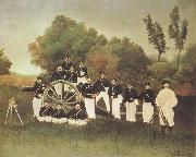 Henri Rousseau The Artillerists(Fourth Battery,Third Piece) oil painting